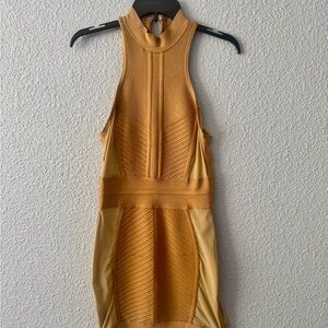 House of CB Gold Sandrine Dress size medium